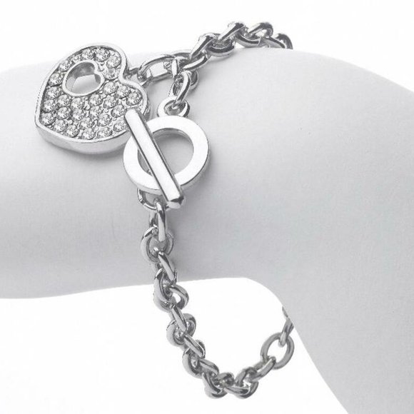 💗HP💗  New! Swarovski Heart Bracelet Beautiful - Picture 2 of 5